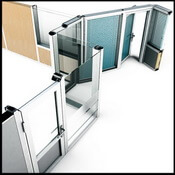 Офісні перегородки з алюмінію